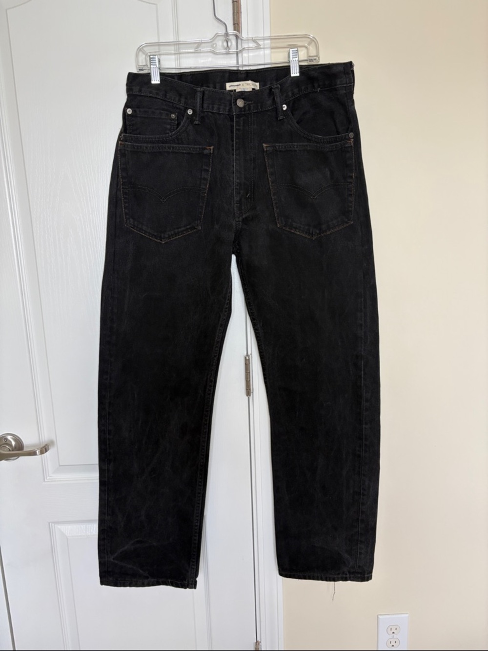 NWOT Tricia Fix x Free People Black Levi's Back Pocket Jeans USA Redone Sz Large